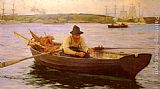 Henry Scott Tuke The Fisherman painting